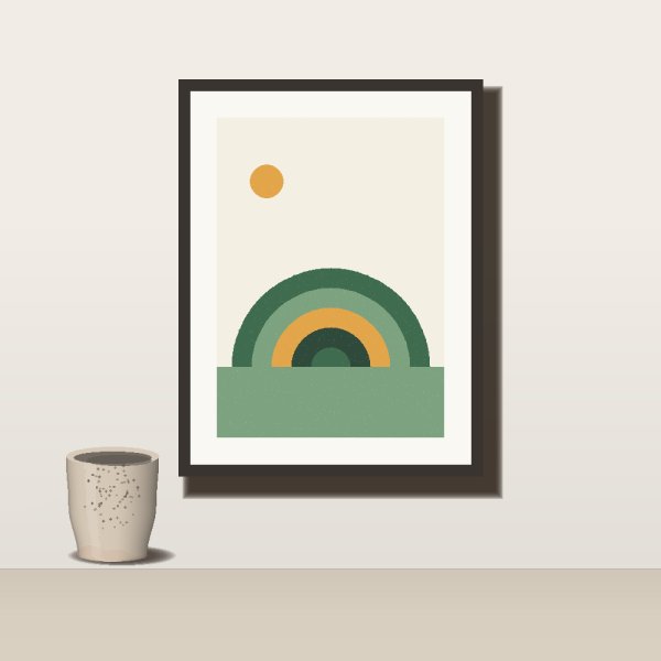 Sunrise arches print